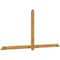 Ekena Millwork Eugene Rough Sawn Timber Gable Bracket, Western Red Cedar, 108"W x 49"H x 2"D x 4"F, 11/12 Pitch GBW108X49X0204EUG00RWR - alternate 5